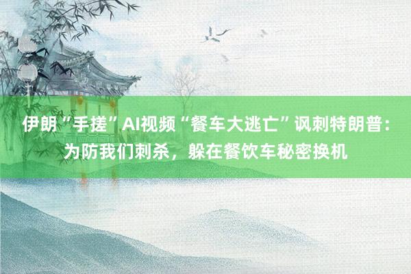 伊朗“手搓”AI视频“餐车大逃亡”讽刺特朗普：为防我们刺杀，躲在餐饮车秘密换机