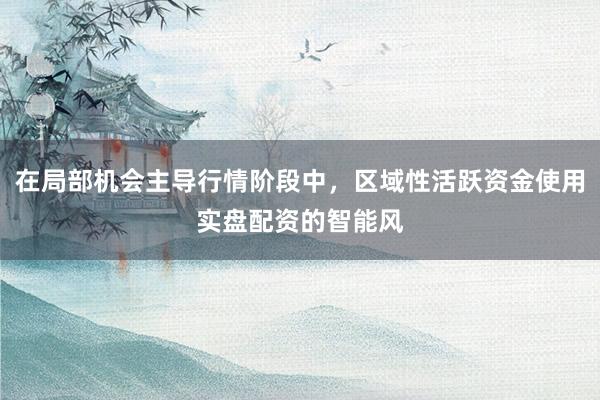 在局部机会主导行情阶段中，区域性活跃资金使用实盘配资的智能风
