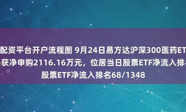 配资平台开户流程图 9月24日易方达沪深300医药ETF(512010)获净申购2116.16万元，位居当日股票ETF净流入排名68/1348